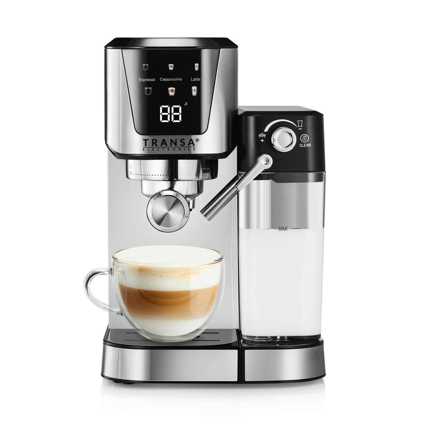 Espresso cappuccino i latte przygotowane w ekspresie CoffeeCraft TE-80